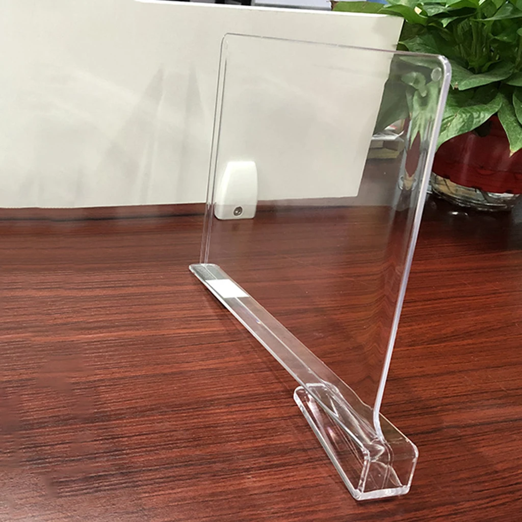 Clear No-Slip Acrylic Shelf Dividers for Organization In Bedroom Kitchen