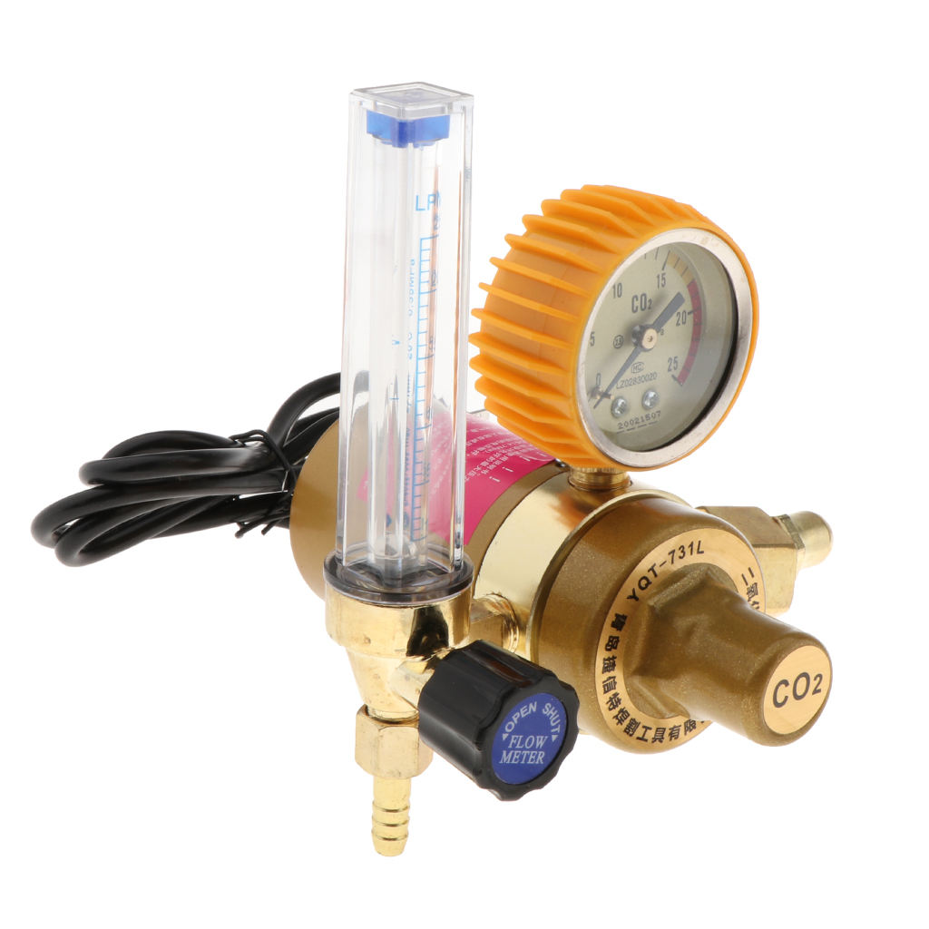 Mig Tig Flow Meter Regulator CO2 Gas Welding Regulator Pressure Gauge