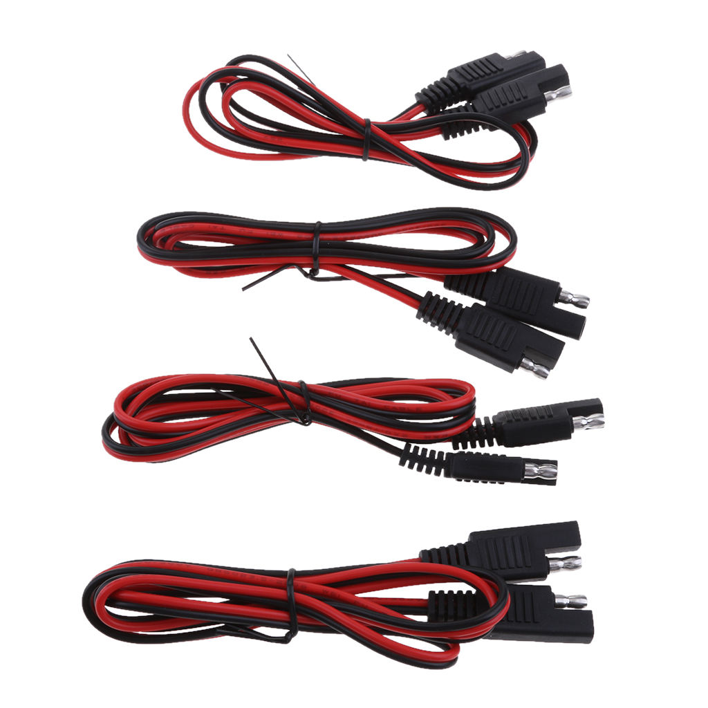 4x Auto Motorcycle Boat SAE To SAE Connector Quick Disconnect Wire Harness