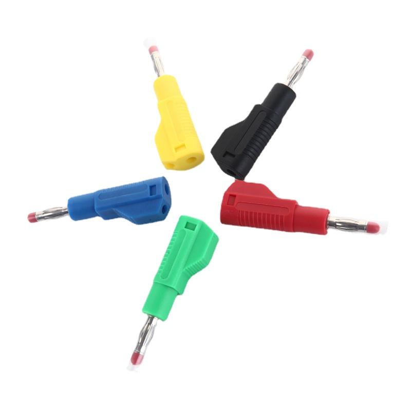 banana plug fio conector de solda vermelho preto amarelo verde azul