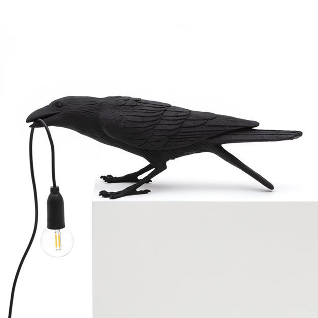 Crow Reading Lamp Table Light Bedside Bedroom Porch Sconces Decor Modern