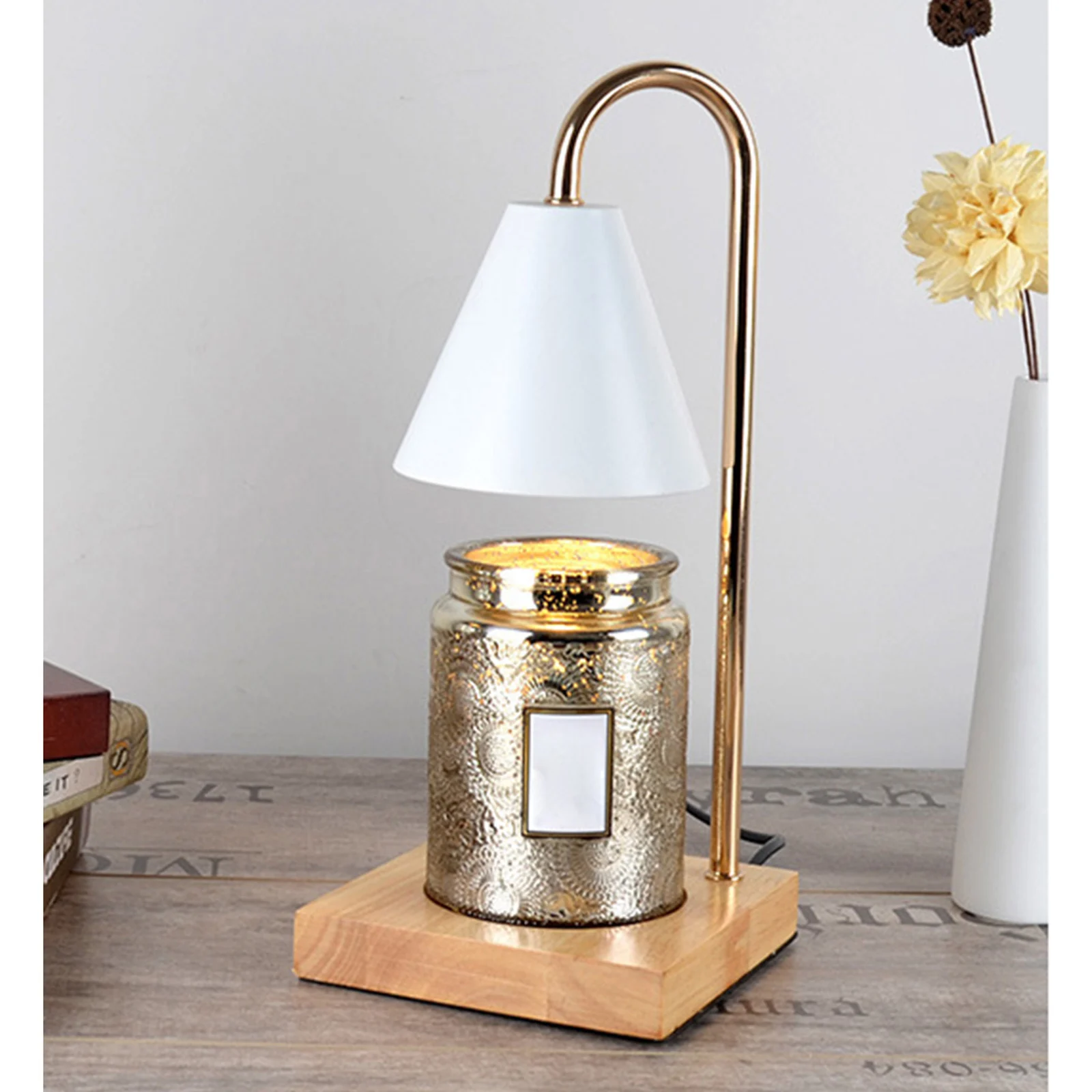Nordic Aromatherapy Wax Candle Warmer Dimmable Table Light Bedside Lighting