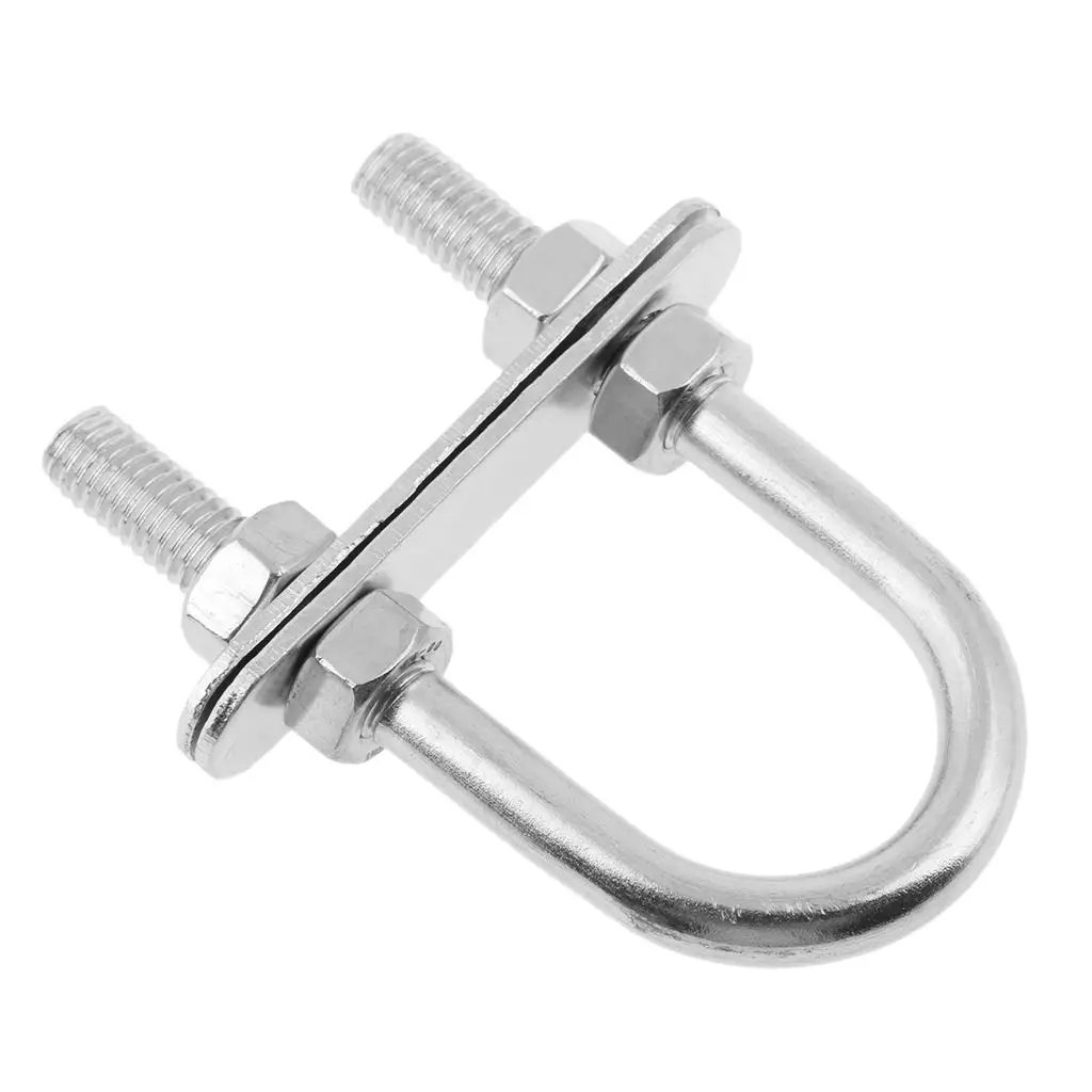 Stainless Steel Boat Marine Bow/Stern Eye Heavy Duty U-Bolt Rigging - 7*80mm