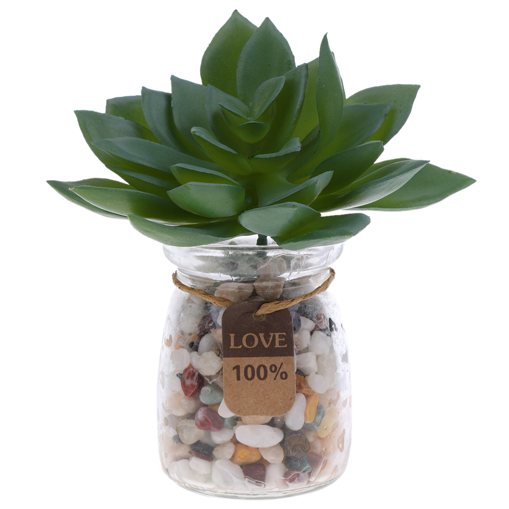Miniature Lifelike Artificial Succulents Plants Flower Echeveria Lotus Floral Decor Photo Props