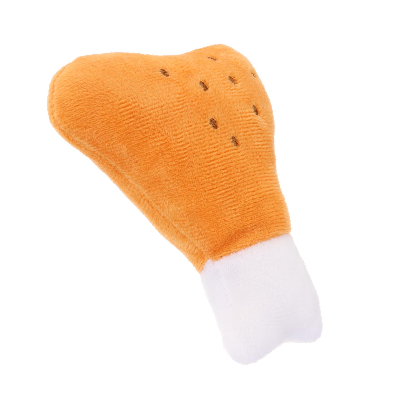 Puppy Pet Supplies Chicken Leg Plush Chew Squeaker Sound Squeaky Dog Cat Toy