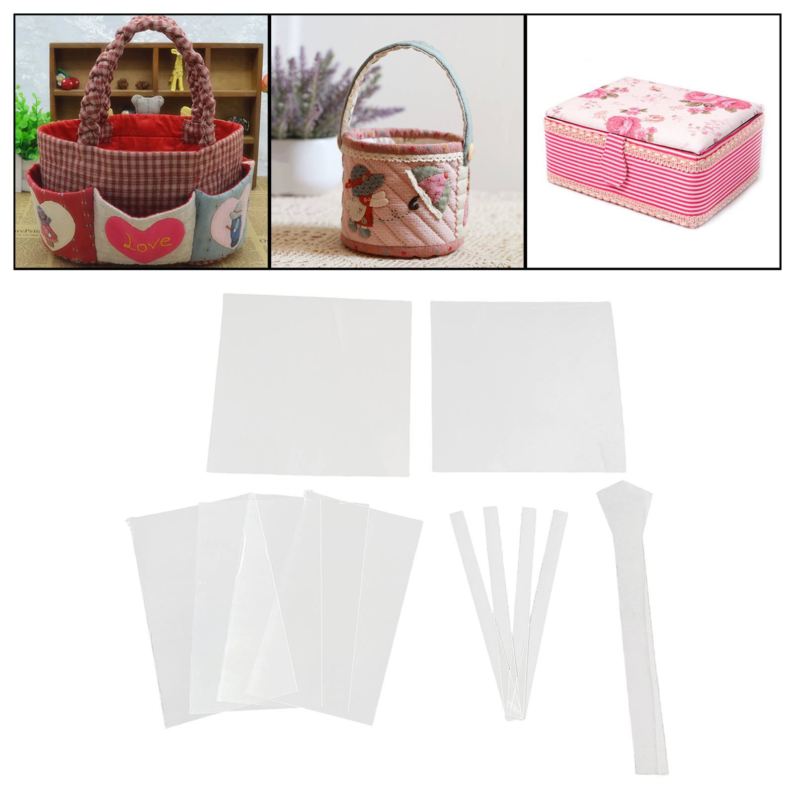 Fabric Gift Box Templates Set Clear Patchwork Rulers DIY Craft Making Quilting Ruler