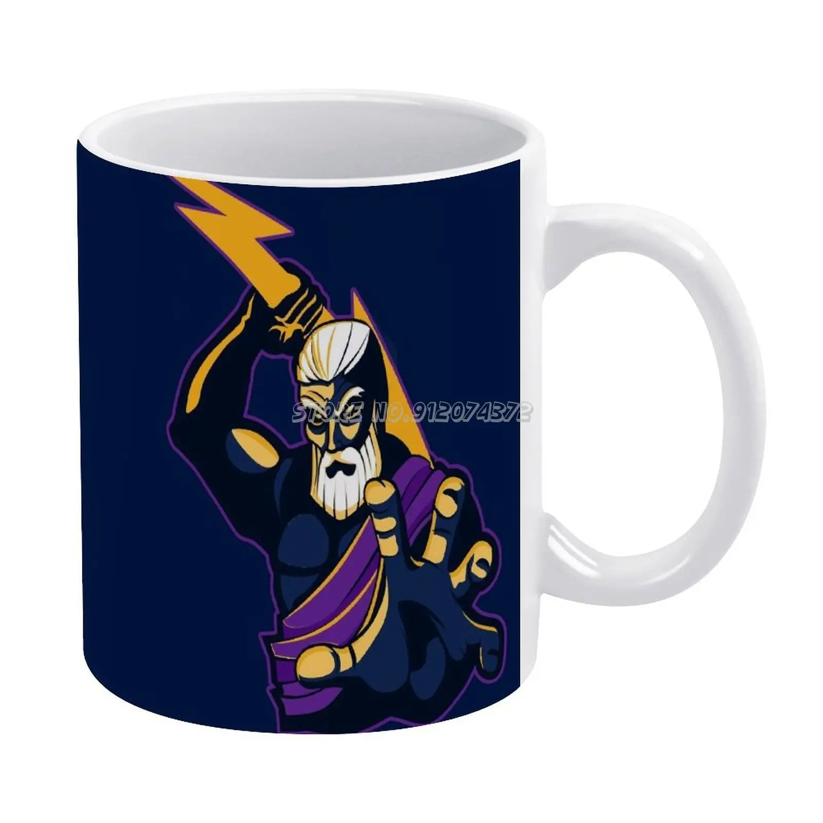 Melbourne Storm NRL Guernsey Coffee Mug Cup Moulded Muscled Arm Handle Gift 