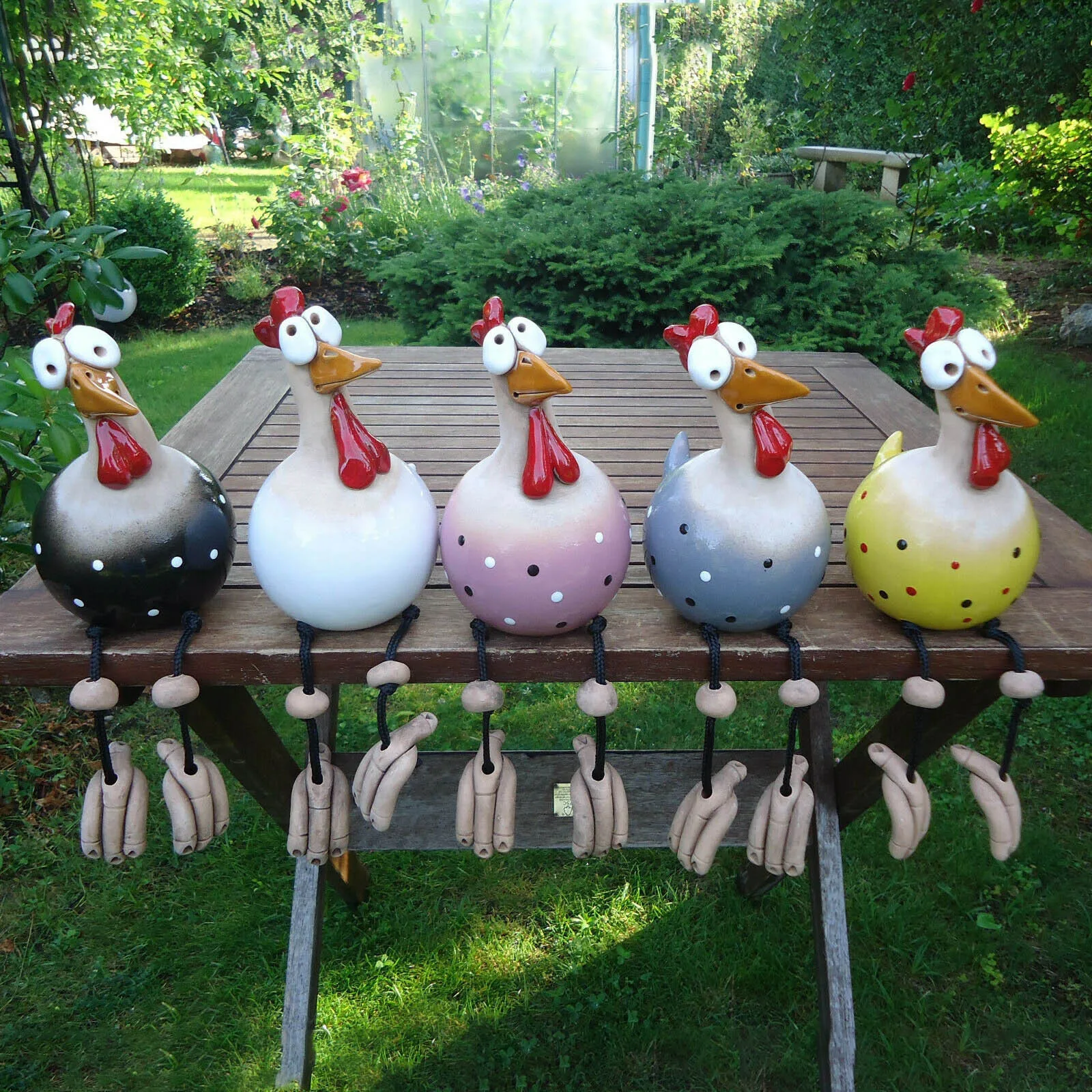 Details about   Cute Resin Plug Chicken Sculpture Hen Rooster Statue Handcraft Yard Art Decor 