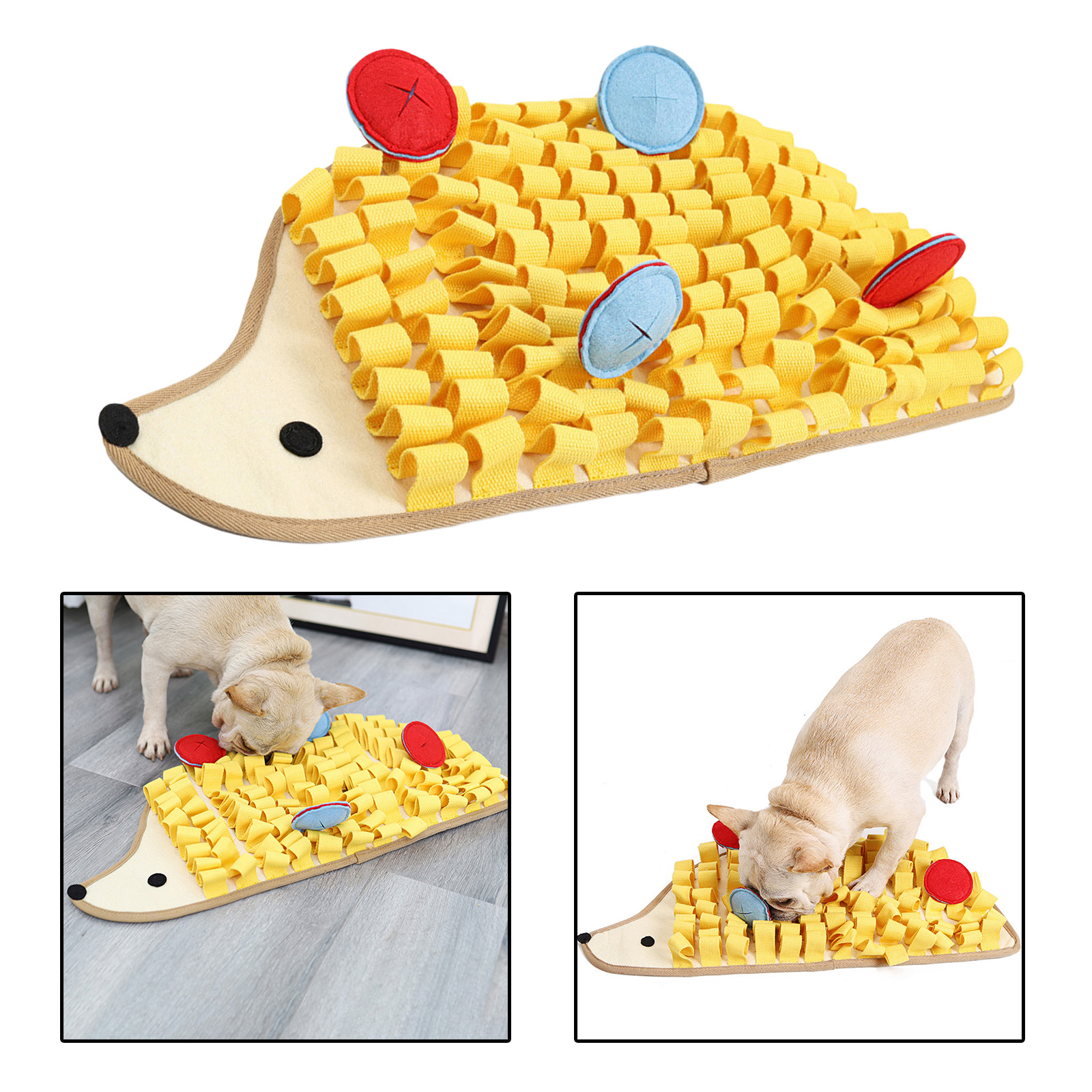 Dog Sniffing Mat Nose Training Snuffle Pad Pet Feeding Training Mat Slow Feeding Mat Puppy Sniff Slow Food Flowers Smell Pads