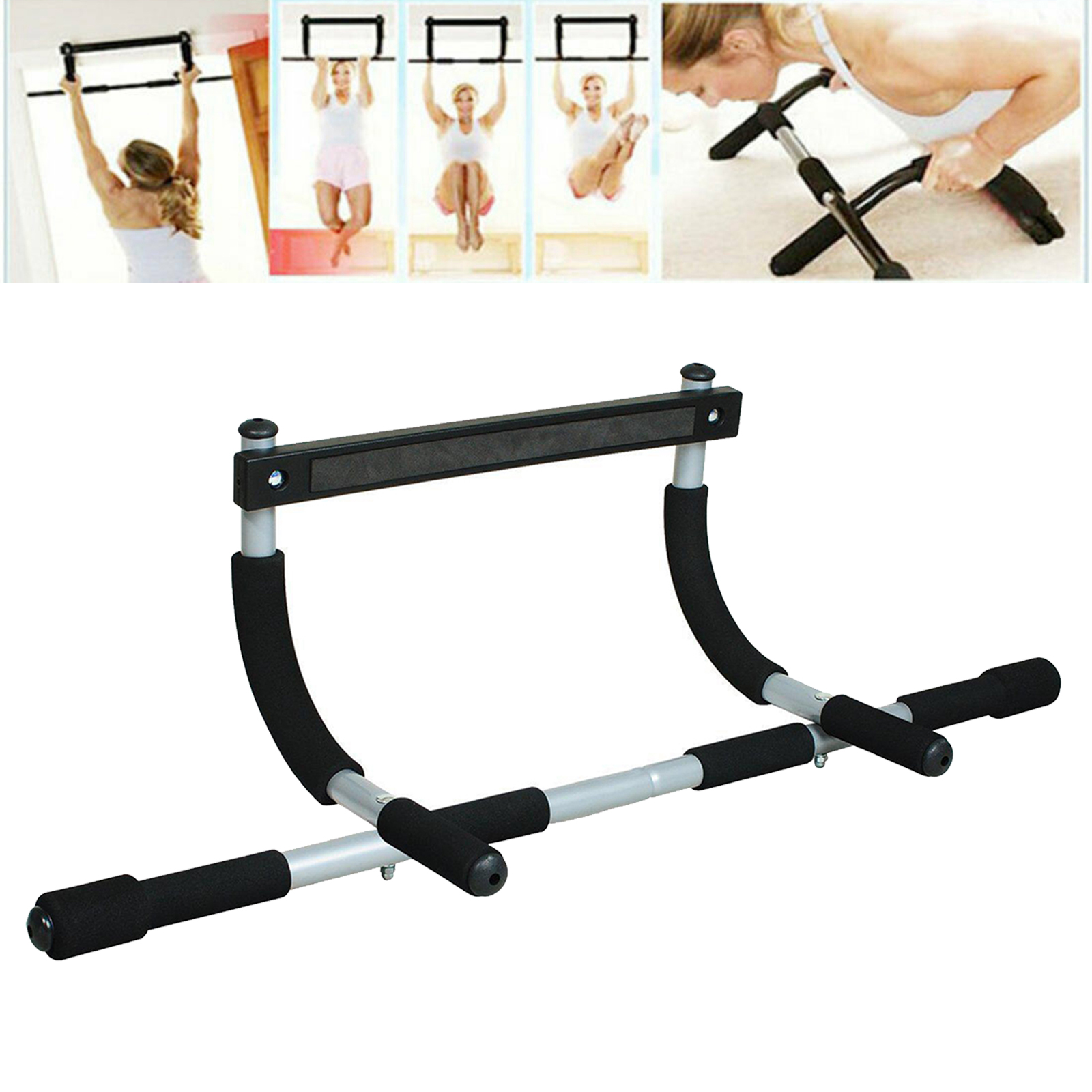 Doorway Pull Up Bar no Screw Gymnastic Chin Up Bars Dips Situps Pushups Bar for Home Gym Exercise Workout Equipment