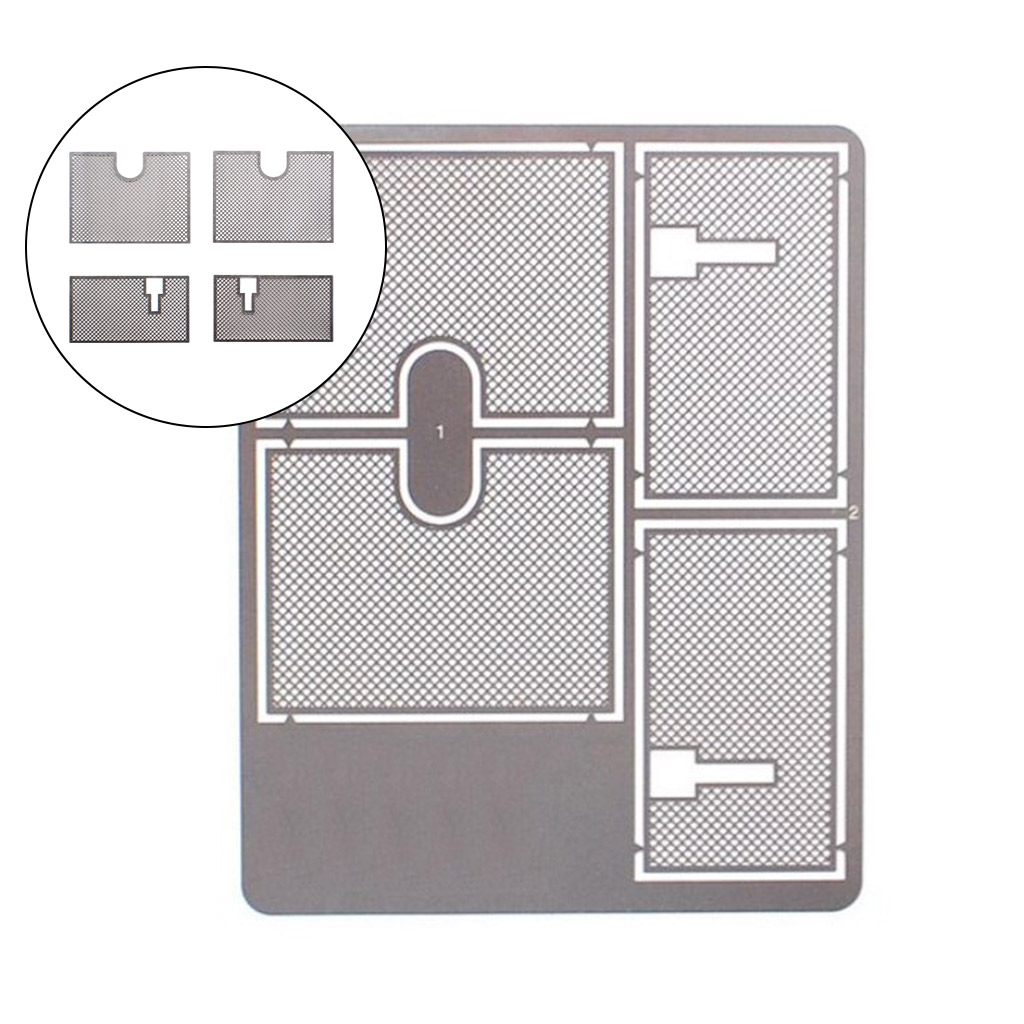 4Pcs Metal Protective Net Armored Guard Plate for 1/16 Heng Long German Tiger 3818 RC Tank DIY Accessory Parts