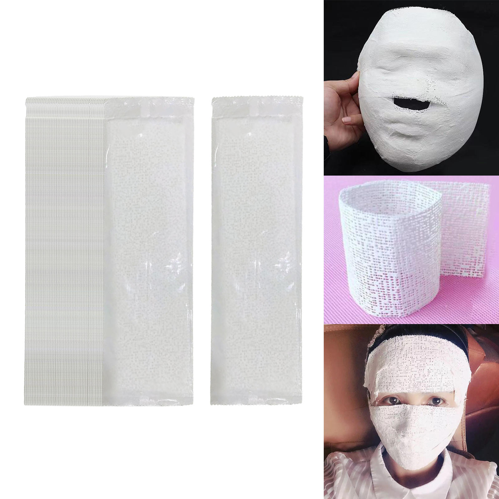 Mummy Face Mask Sheet for Woman V Face Lifting Comfortable , Promote Blood Circulation