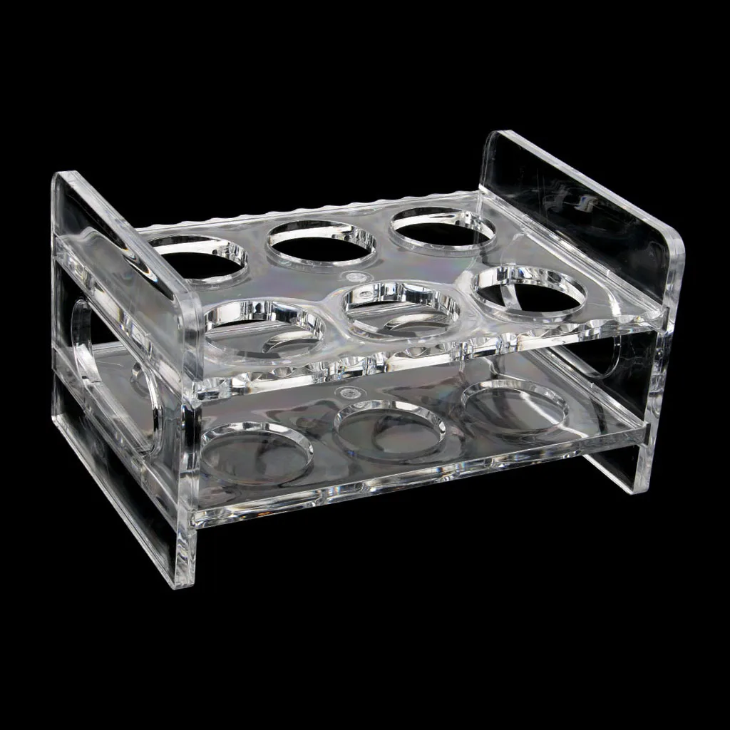 6 Holes Clear Shot Glass Holder Rack Vodka Glass Rack Bar Accessories