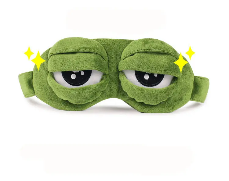 Frog Sad Frosch 3D Augenmaske Cover Sleeping Funny Rest Sleep Funny AP 