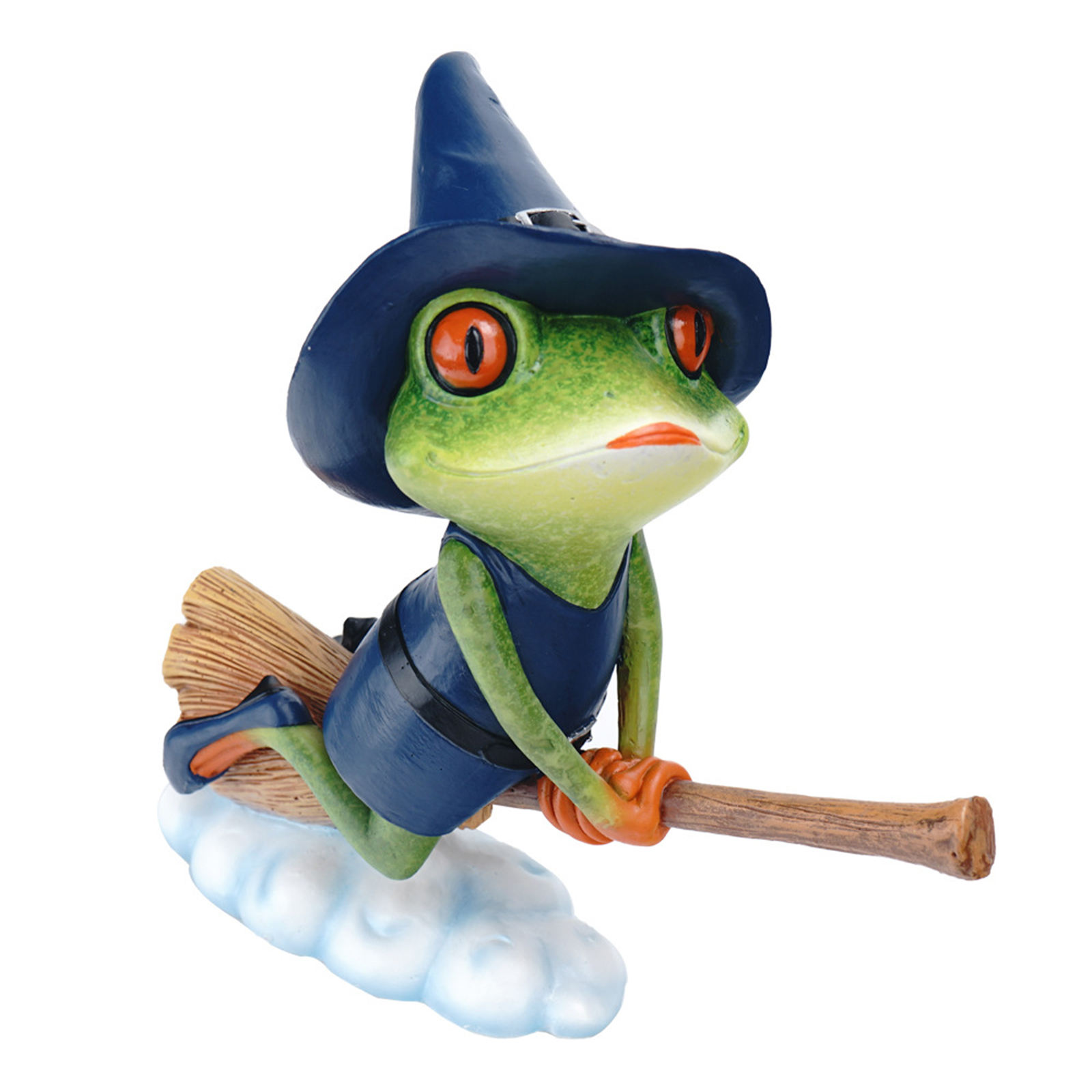 Frog Garden Statue Figurine Miniature Micro Landscape 6 inch Tall Art Fairy Garden Animal for Home Holiday Lawn Outdoor Yard