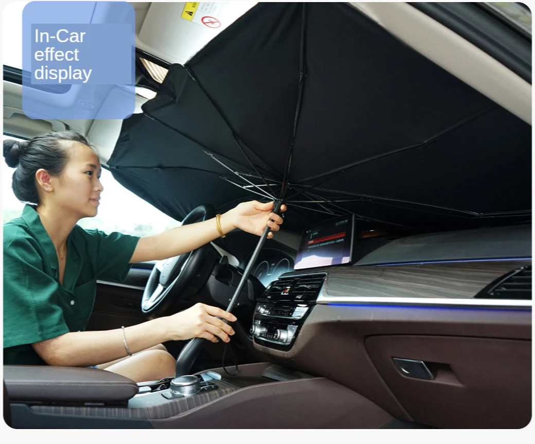 Car Window Parasol Car Sunshade Folding Portable Protection Awning Windshield Sun Shade Auto Sheild Foldable Umbrella