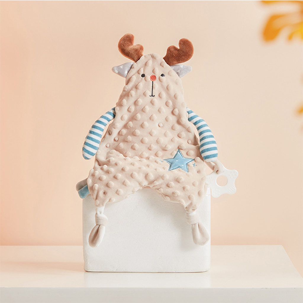 Newborn Soft Baby Animal Puppet Toy Gift Baby Comforter Blanket Baby Nursery Toddler Security Cartoon Animal Toy Bath Blanket
