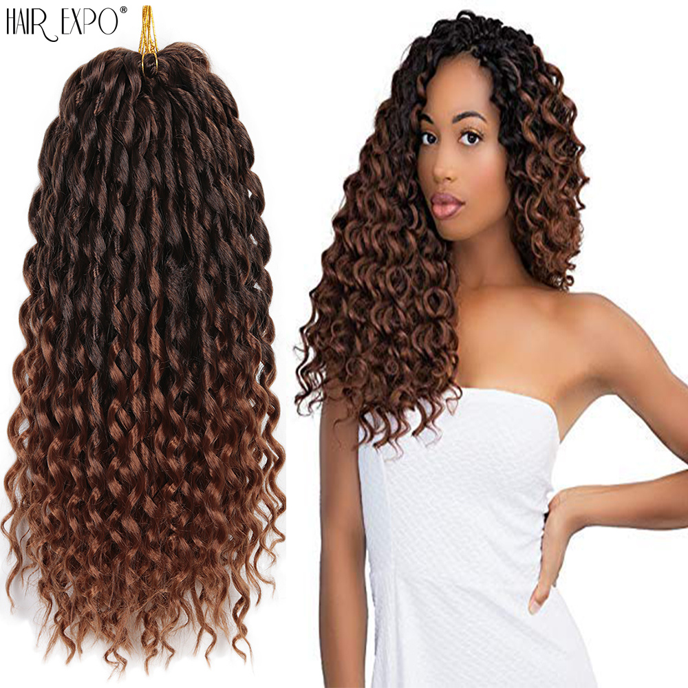 Ombre Deep Twist Crochet Braids: Natural Synthetic Hair Expo