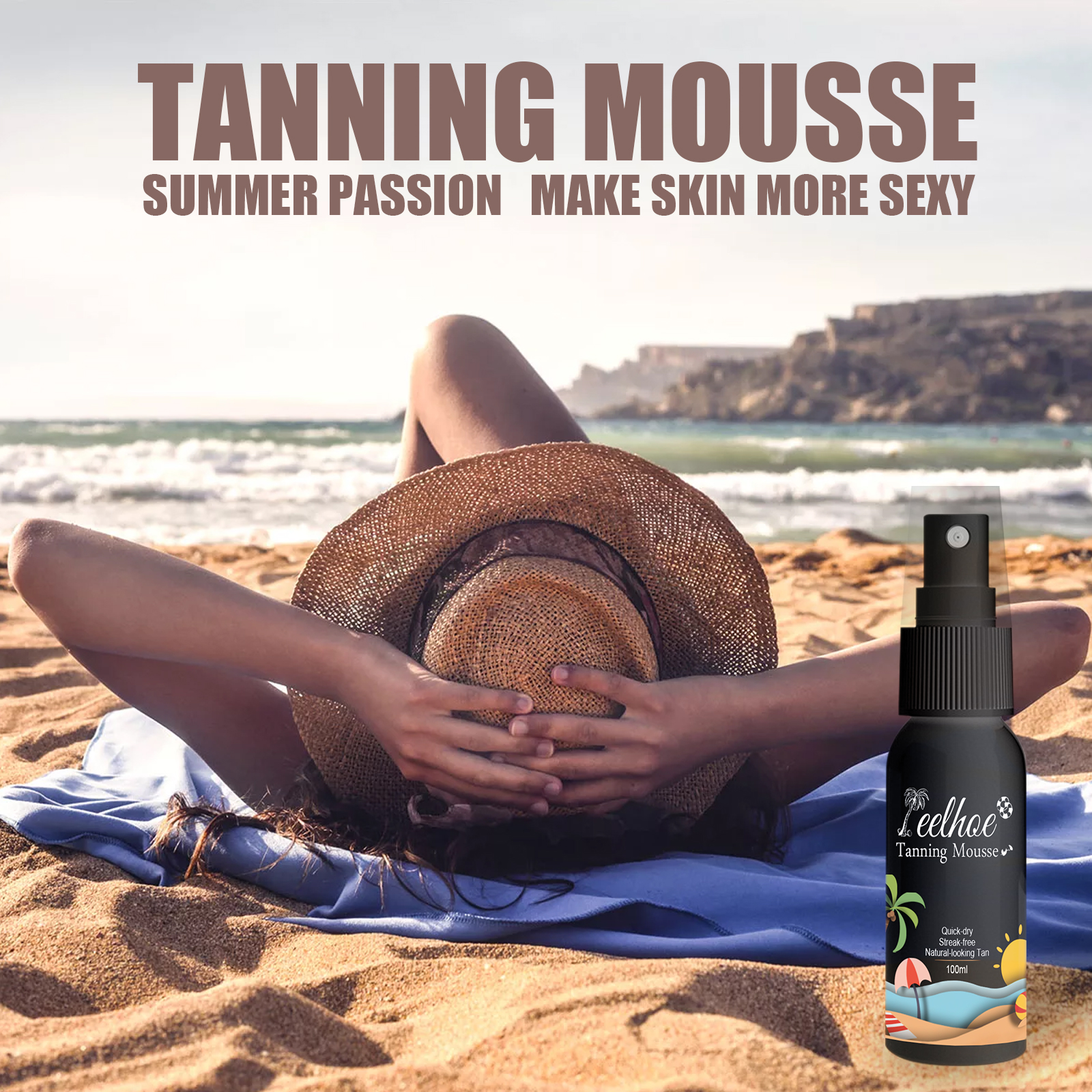 Premium Natural Body Bronze Sunless Self Tanning Spray Self Tanners Mousse