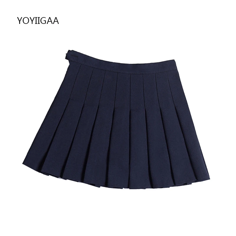 blue skirt Harajuku Women Skirts High Waist Female Plaid Pleated Skirt Summer A-Line Woman Mini Skirts Preppy Style Ladies Pleated Skirt black skirt