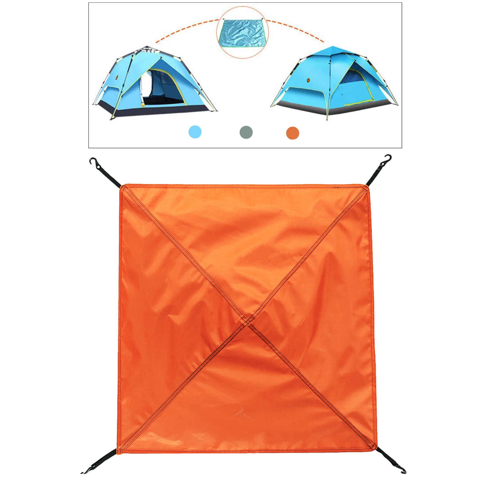Outdoor Shelter Ultralight Tarp Camping Survival Sun Mat Shelter Beach Waterproof Shelter Multifunctional Rain Beach Awning