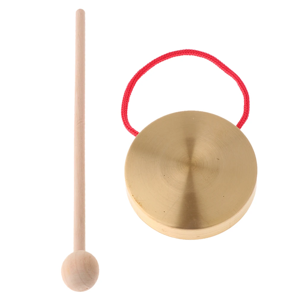 Mini Hand Gong Brass Copper Chapel Opera Percussion with Rounds