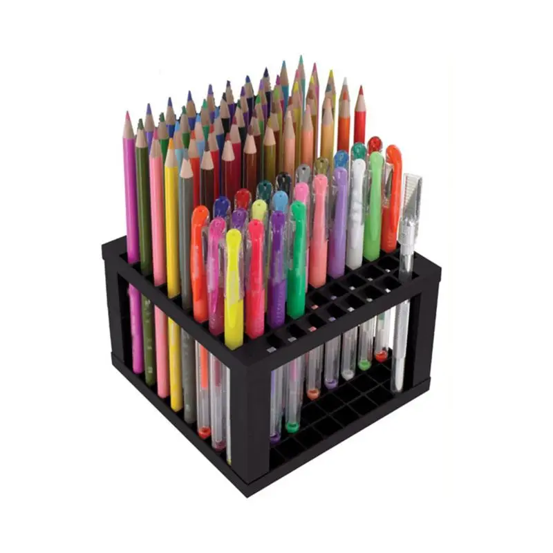 Kunststoff Multi Paint Bleistift Pinsel Stifthalter Organizer mit 96 Loch 