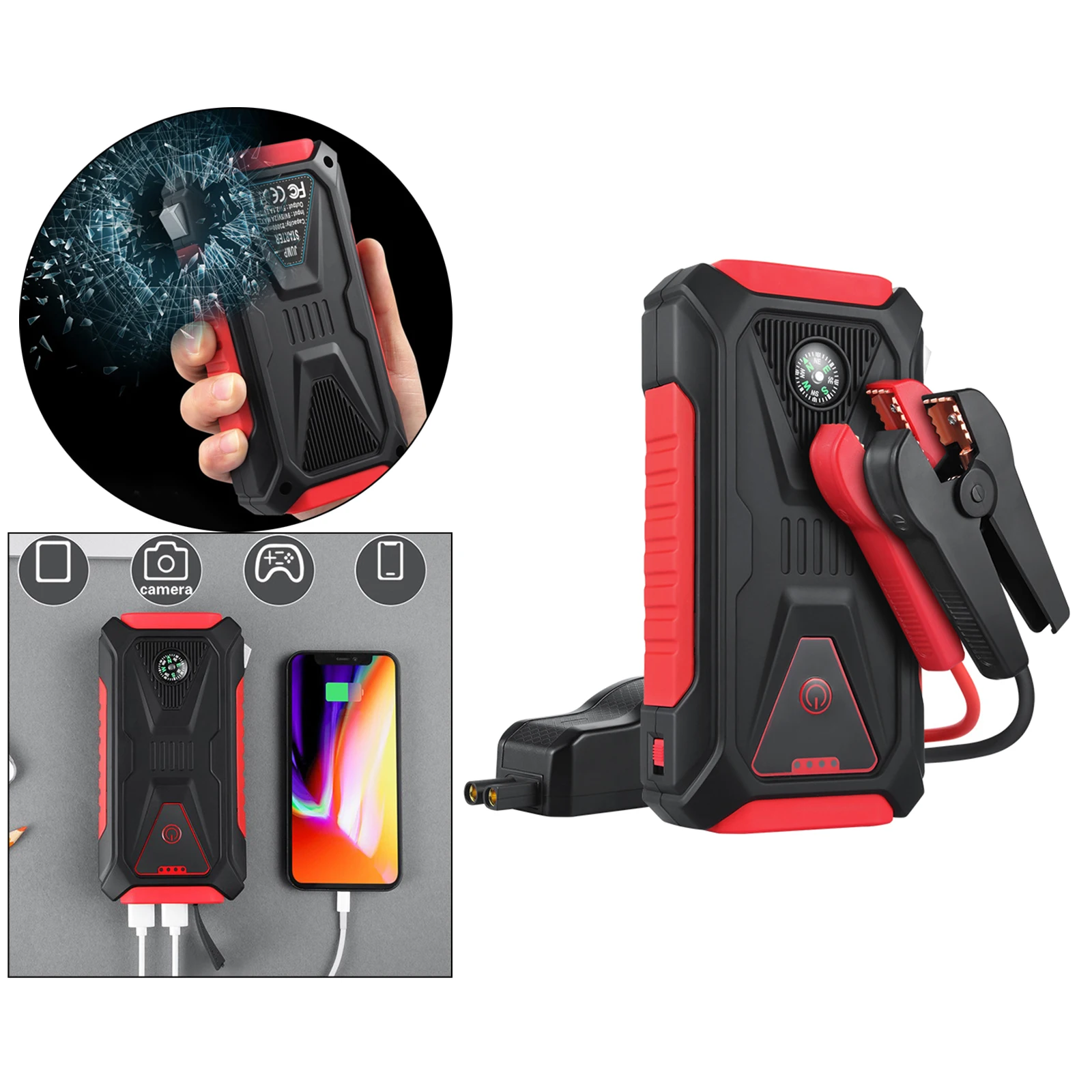 16800mAh Car Jump Starter Power Bank Auto Buster Emergency Starting Booster Device Cars Charger Jump Start