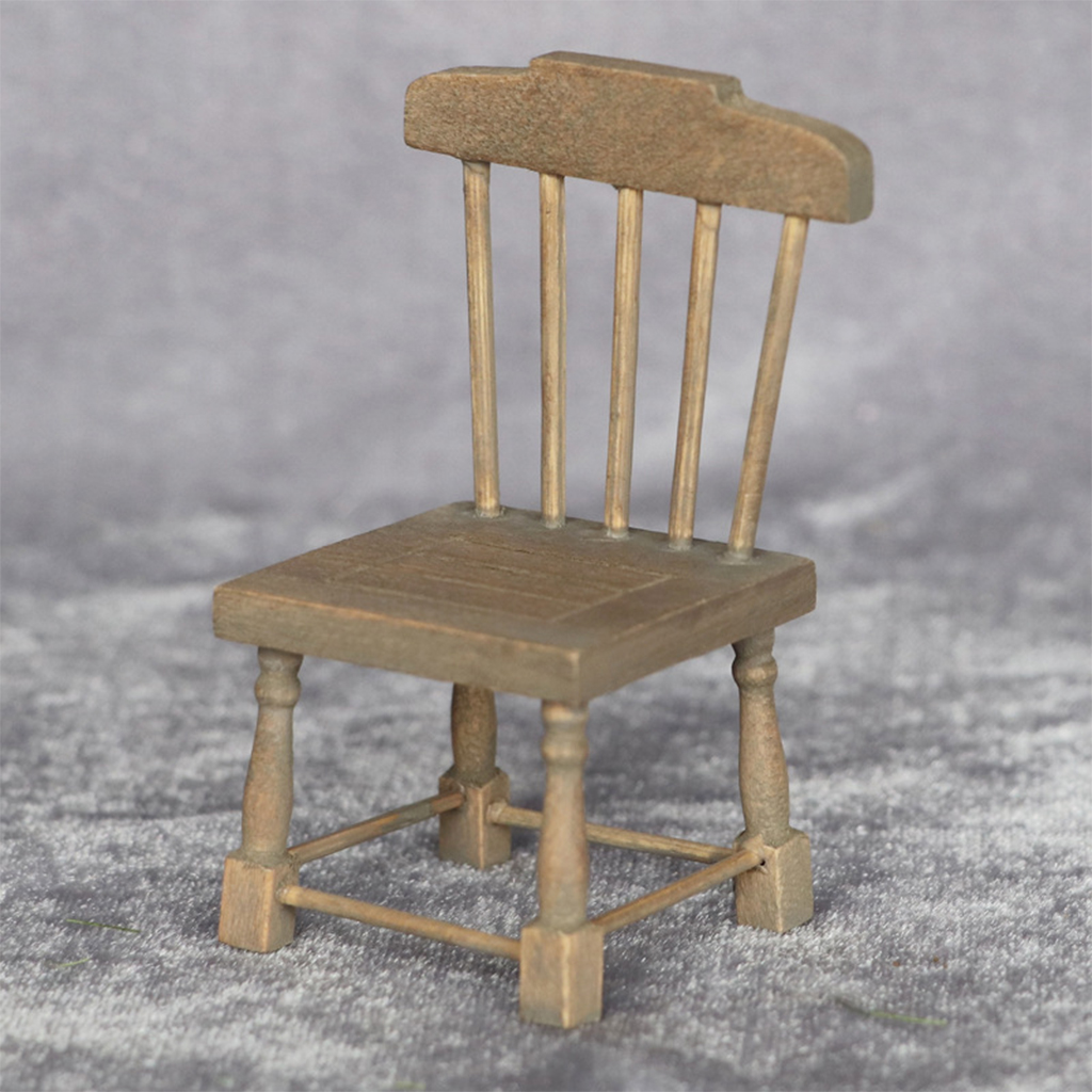 1:12 Dollhouse Miniature Dining Table Chair Model Set Doll Accessories Pretend Play Hobby Toys Gift