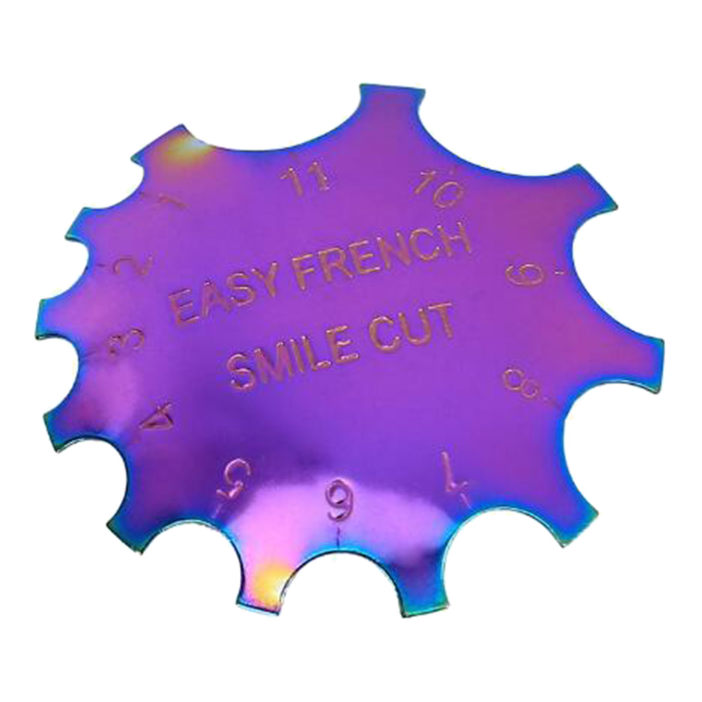 Stencil Simple French Line Edge Nail Trimmer Manicure Nail Art Design Plate