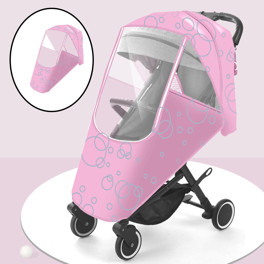 Universal Baby Stroller Raincover Pushchair Buggy Waterproof Dustproof Breathable Outdoor Travel Weather Wind Shield Protection