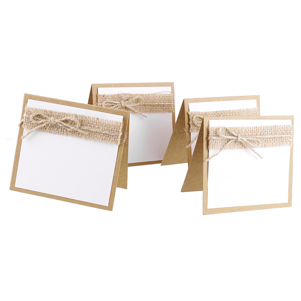 10pcs Guest Decorative Party Name Table Place Cards for Shabby Chic Rustic Wedding Home Wedding Decorations Wedding Supplies