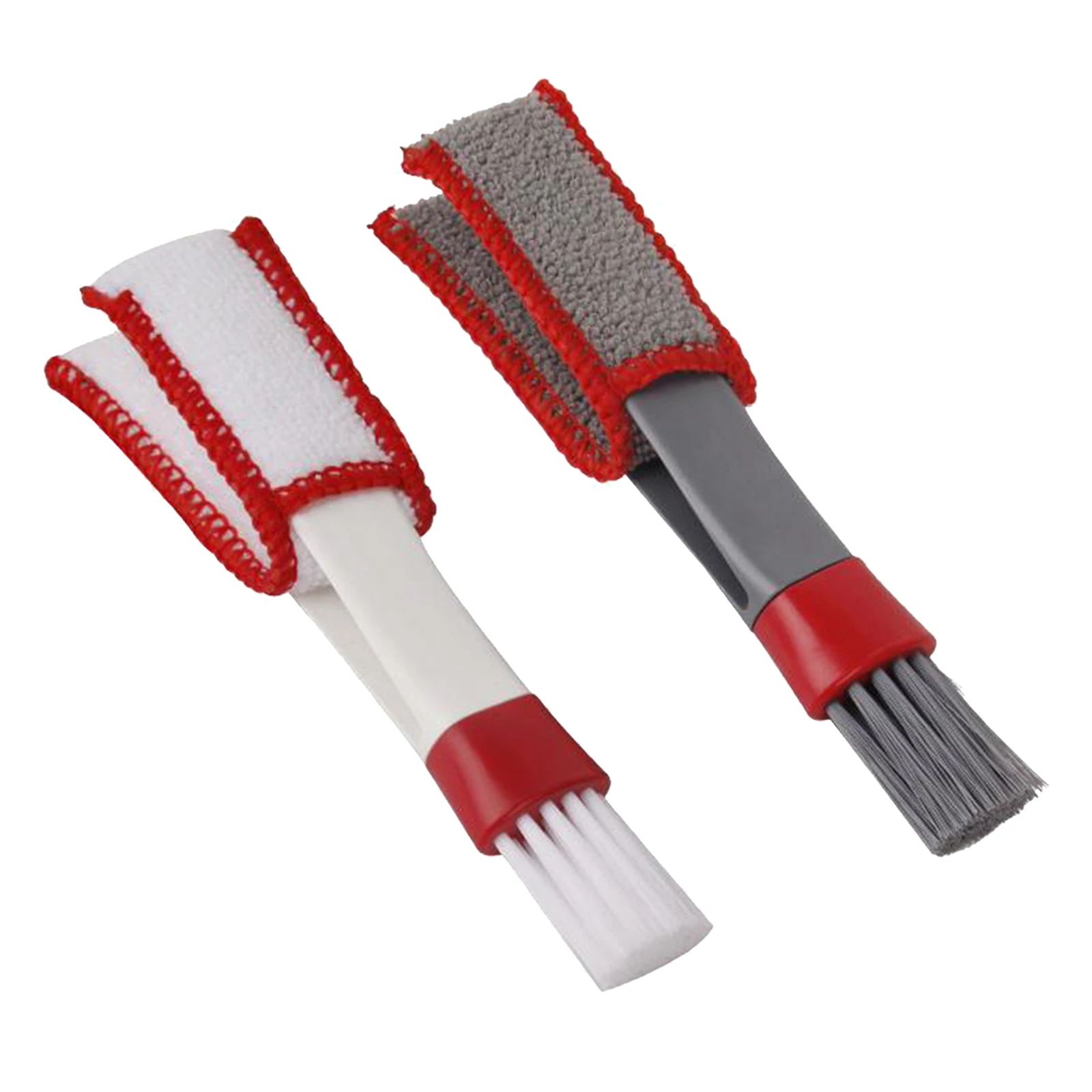 Car AC Vent Brush Windows Computer Blinds Dust Cleaner Double End Cleaning Brush