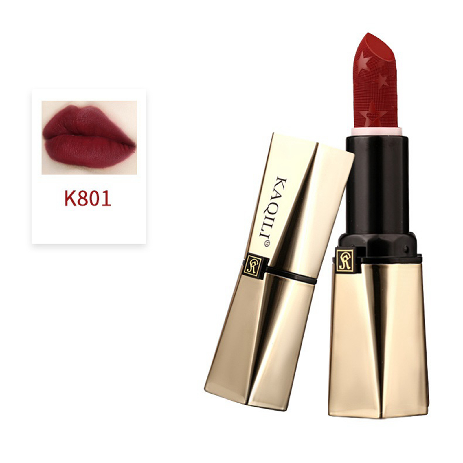 Natural Red Color Sensational Lipstick Moisturizing Lip Makeup Matte Finish High quality Material Matte Lipsticks Nonstick Cup
