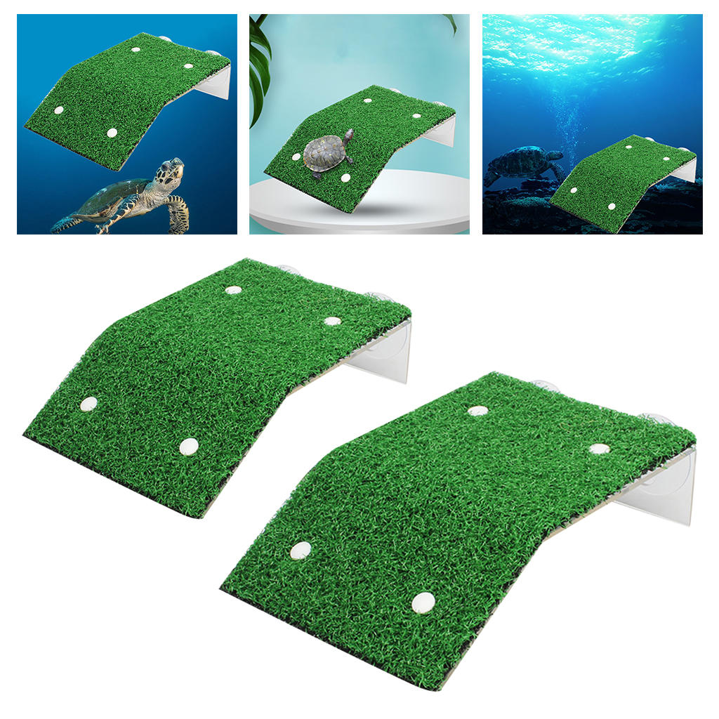 Turtle Aquarium Simulated Hiding Shelter Turtle Hideout Tortoise Aquarium Platform Ramp Terrapin Bottom Turtle Basking Platform
