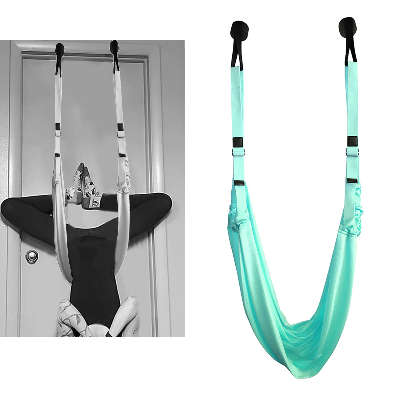 Aerial Yoga Rope Stretch The Leg Splits Practic Elastic Stretch Bar and Bends Down To Stretch Yoga Handstand Training Device