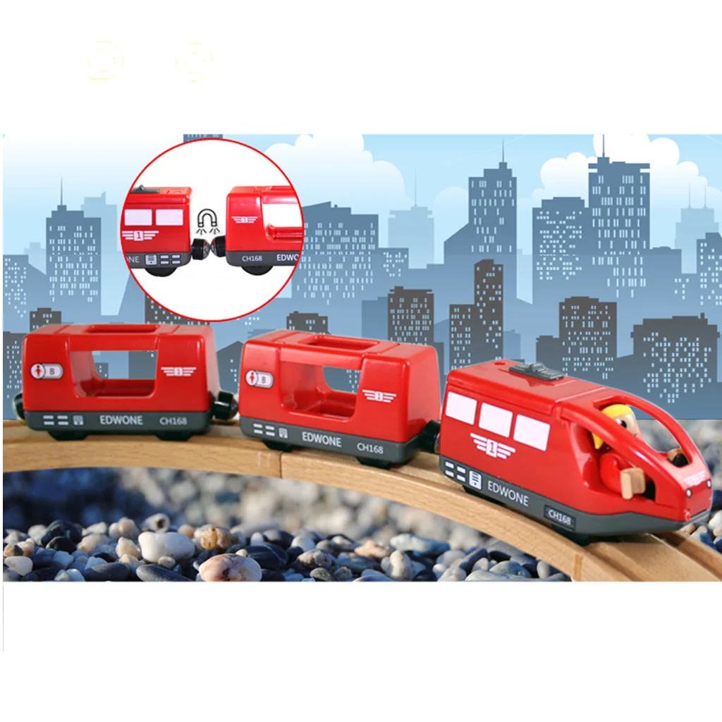 Battery Operated Compatible with All Major Toy Magnetic 3-Section Train Set 