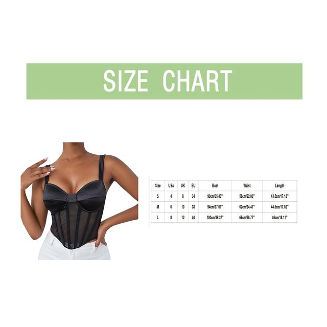 Push Up Bralet Women Corset Black Mesh Bustier Corset Crop Top