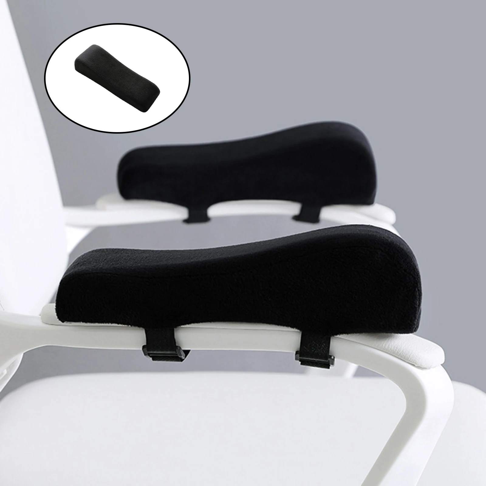 2x Memory Foam Chair Armrest Pads Elbow Pillows Cushion Pad Universal for Office 