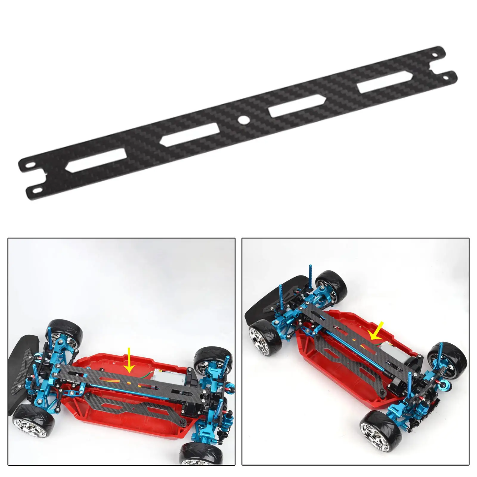 Carbon Upper Deck Replace Parts Accessory for  1/10 RC Car Tt-02B TT02