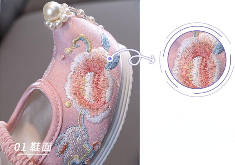 Chinesischen Stil Mädchen Alte Stil Zeigen Tuch Schuhe Herbst Neue Stil Kaninchen Drucken Elastische Band Folk Dance Schuhe Mode Niedlichen schuhe – Detail 4