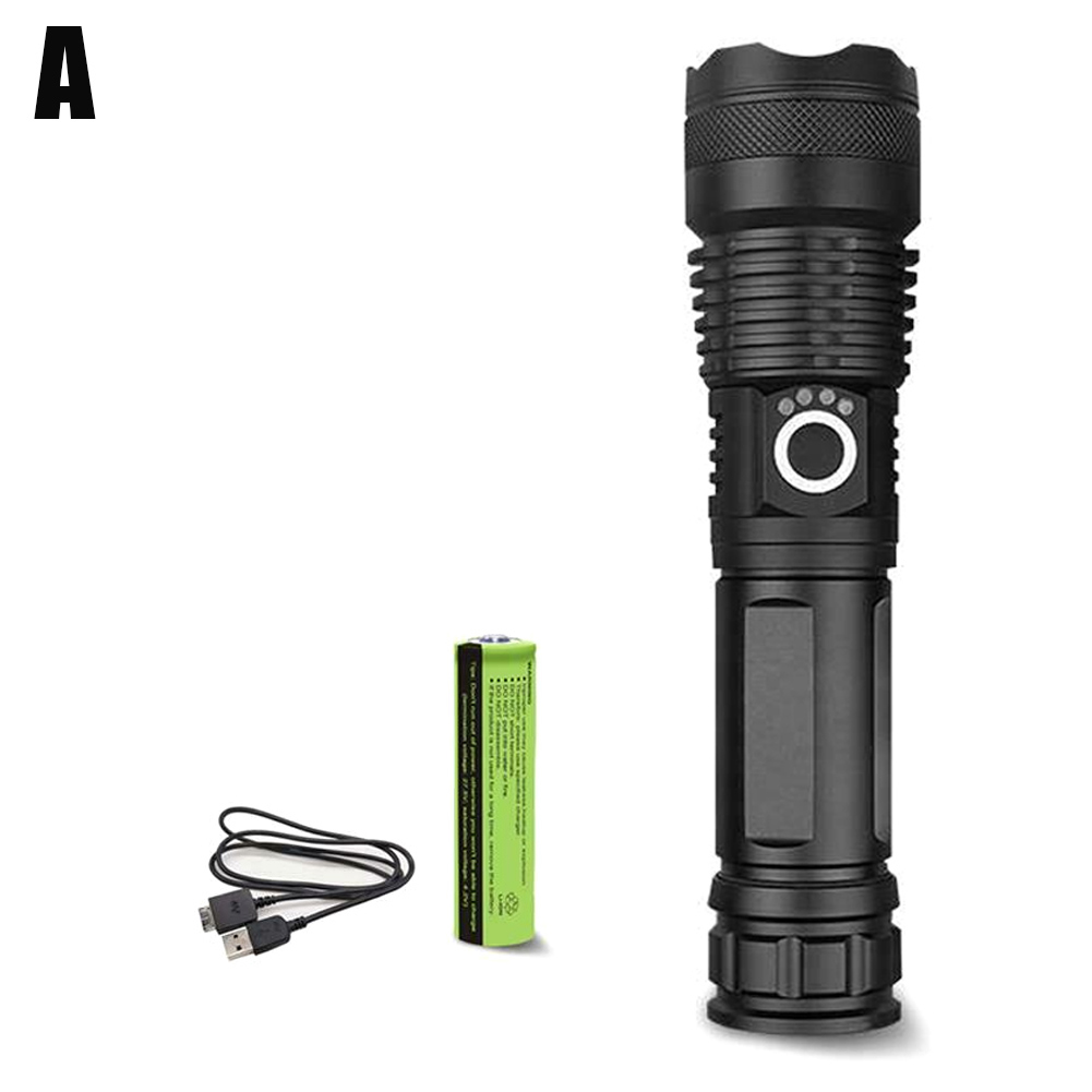 Liga de Alumínio Poderosa Lanterna Usb Zoom Tocha Indicador Bateria Mc889 120000 lm Led 7 Ferram. atividade ar livre