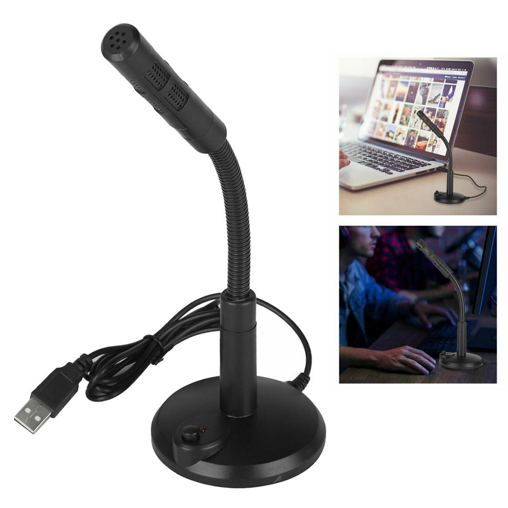 USB Computer Microphone Noise Canceling Voice Recording Mic for PC Laptop Internet Voice Chat