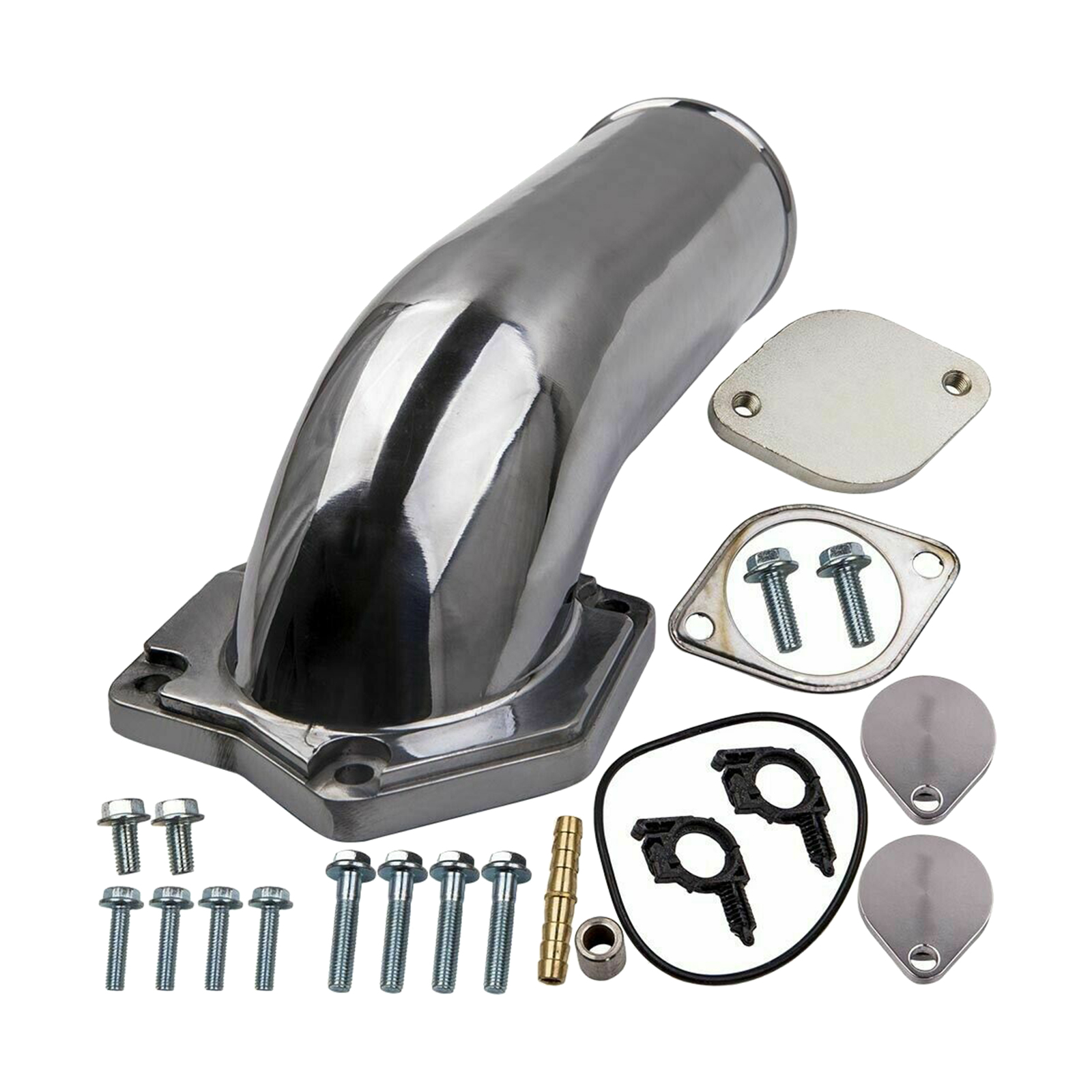 EGR Valve Kit with Intake Elbow Engine Cooler & Throttle Valve Kit Leak Prevent Kit For Ford 6.4L F350 2008 2008-2010