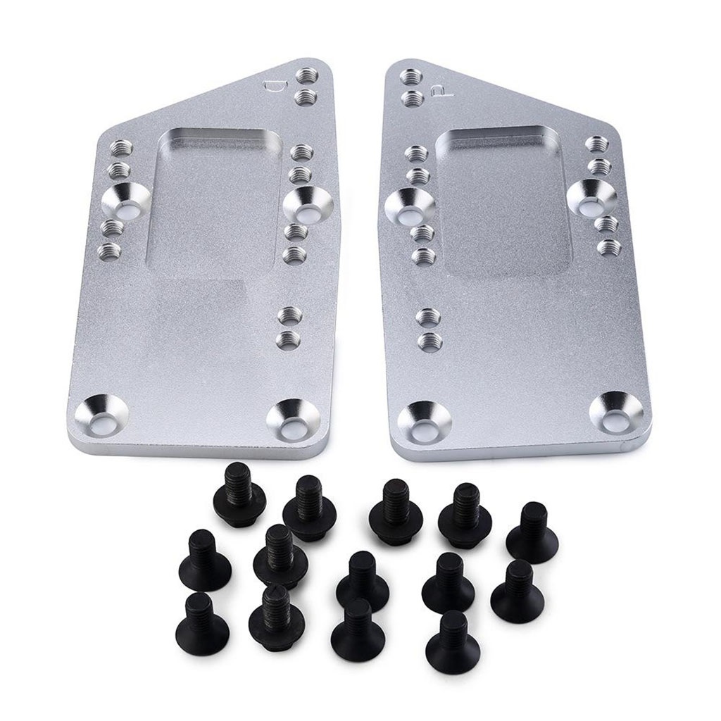 2pcs LS1 Swap Motor Mounts Adjustable 4 Position Billet Aluminum LS Swap LS with Accessories