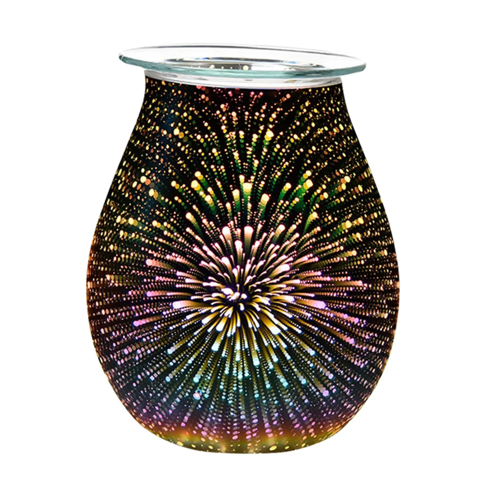 New Aroma Electric Wax Melt Incense Burner Warmer 3D Firework Lamp Night Light Tart Aromatherapy Diffuser