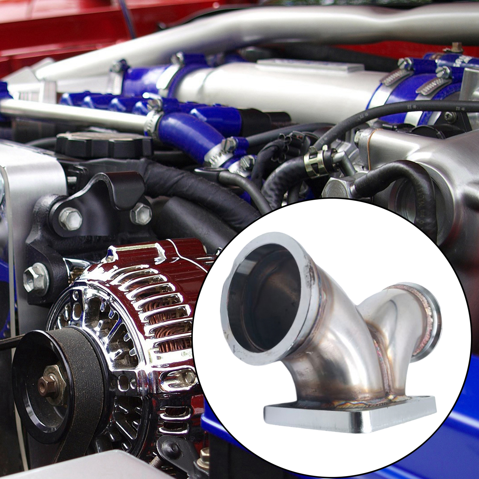 TU-TSF03 Car Turbo T4 Twin Scroll Flange to 3