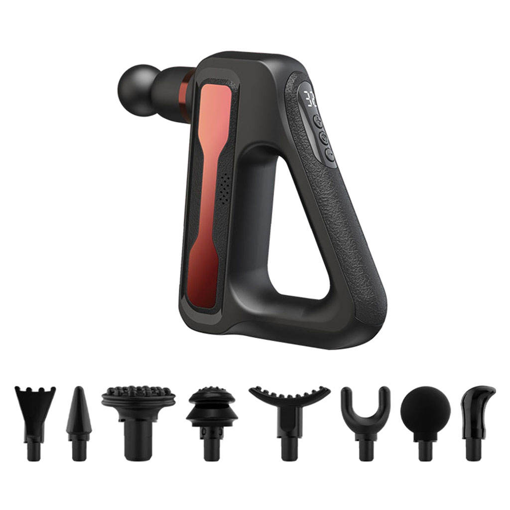 32 Speeds Massage Gun with 8 Heads Electric Handheld Quiet Percussion Massage Device for Workout Sports Muscle Shoulder Athletes