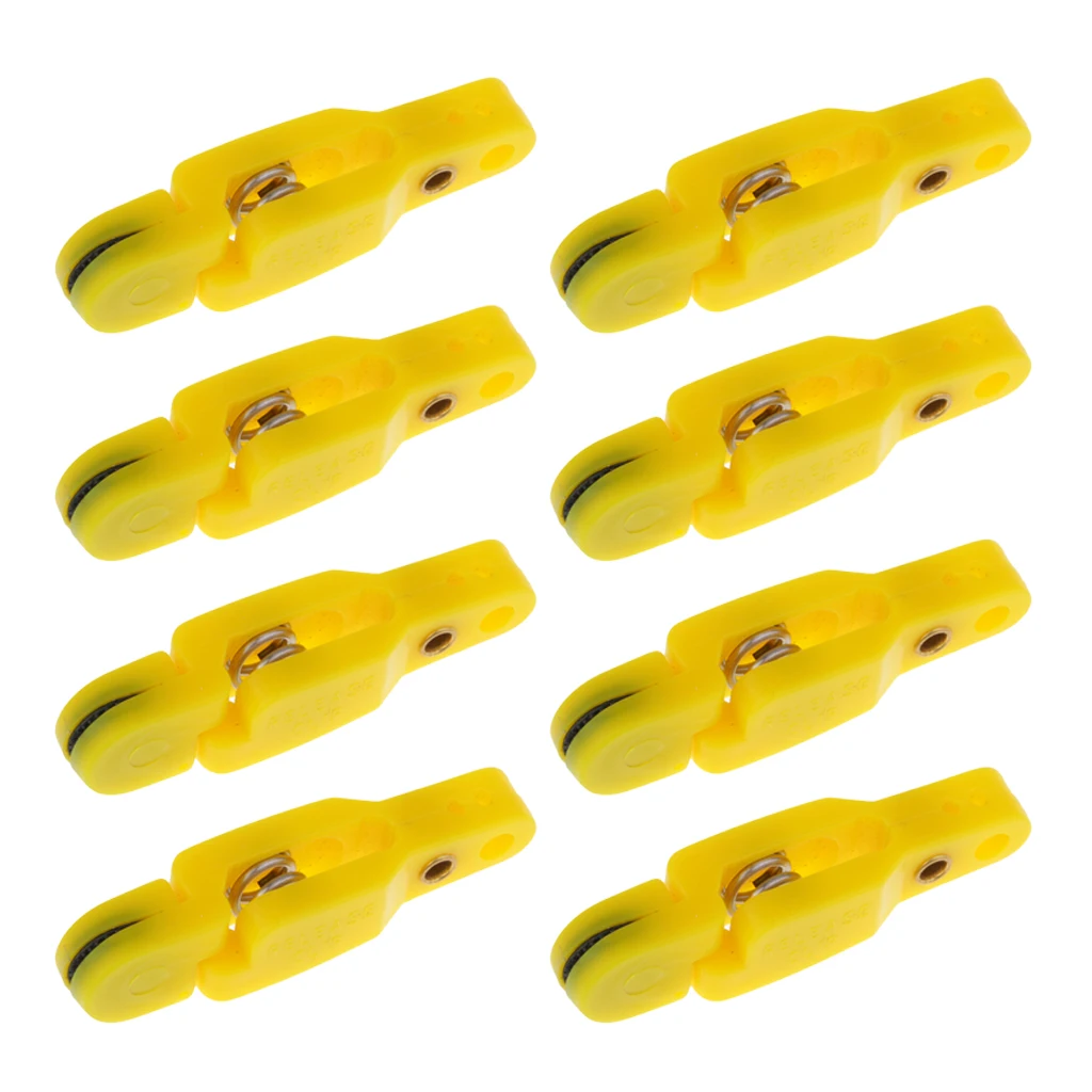 MagiDeal 4~10pcs Snap Release Clips for Weight Planer Board Kite Trolling for all Offshore Fishing Applications Downrigger Gear