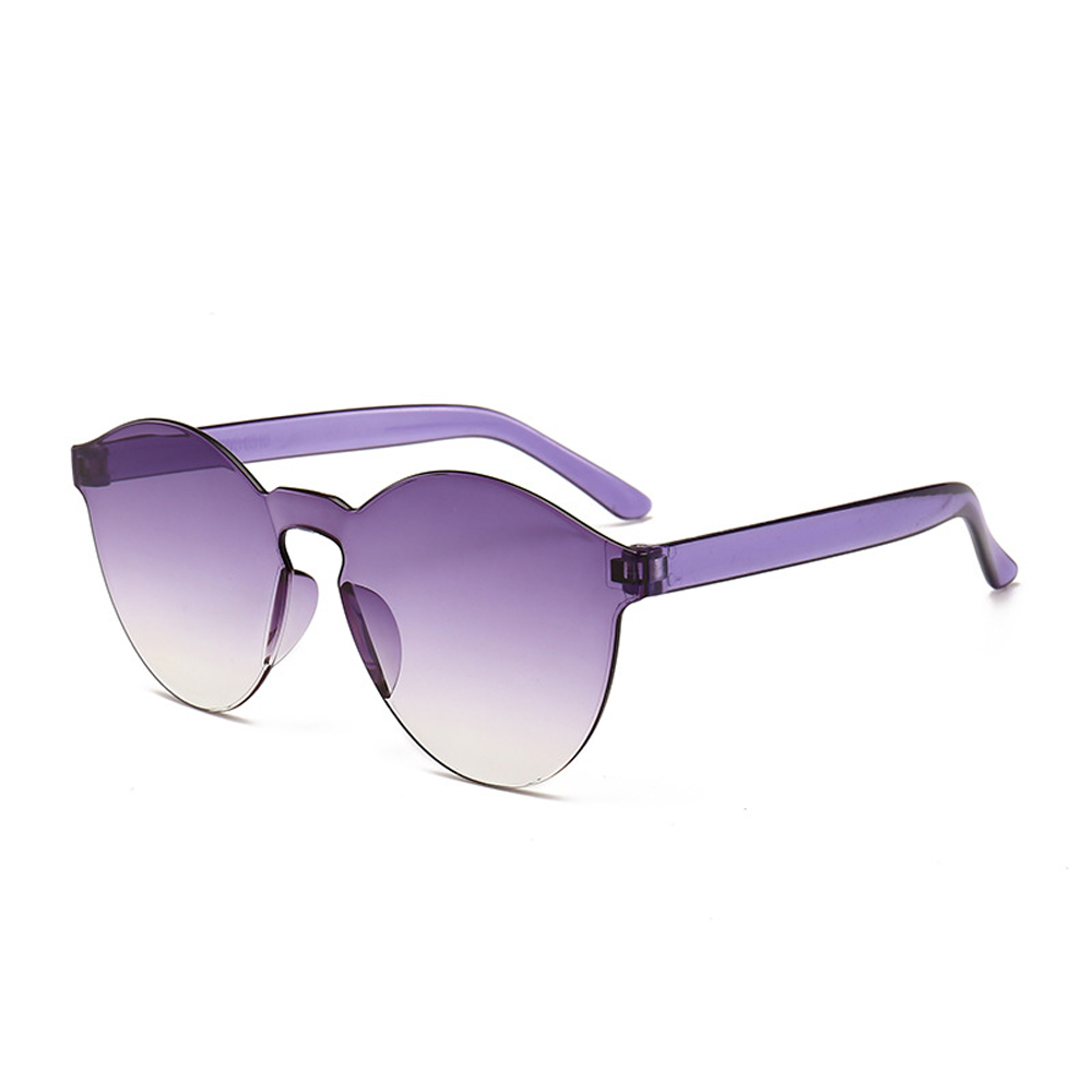 MUSELIFE Einteilige rahmenlose Sonnenbrille Damen Großhandel Mode Farbsonnenbrille Bonbonfarbene Brille Top Trendige Brillen – Detail 23